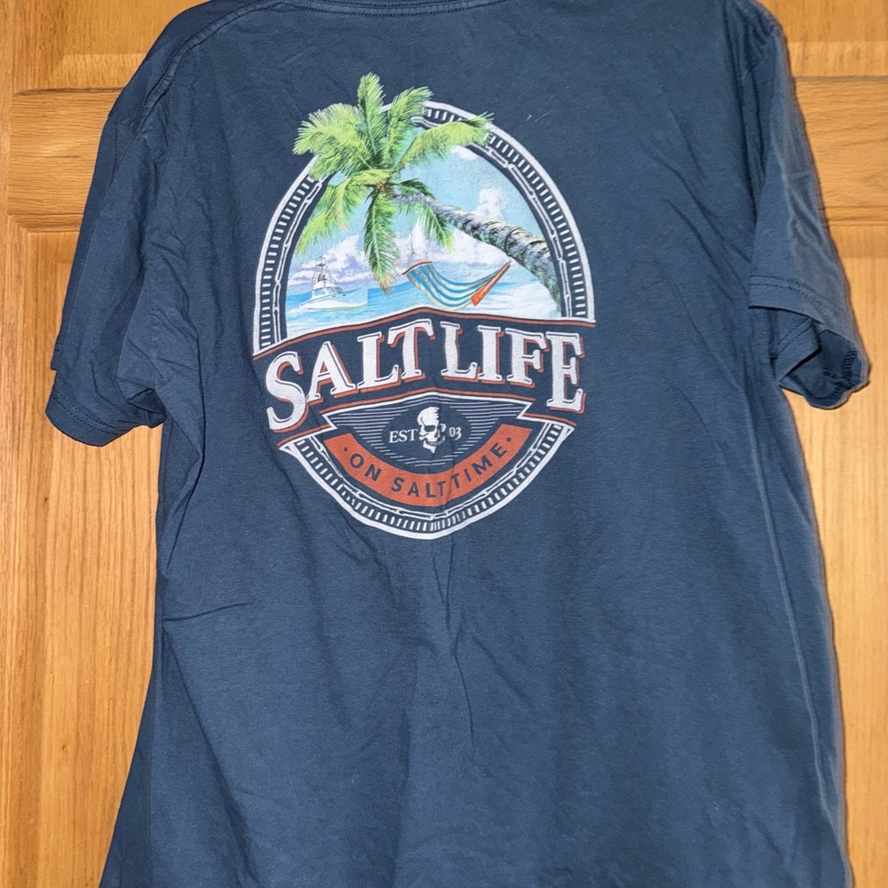 Salt Life Blue Cotton Tee